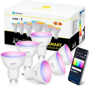 Aigostar LED Lamp GU10 - Dimbaar - App - 5W - 6 stuks, Verzenden