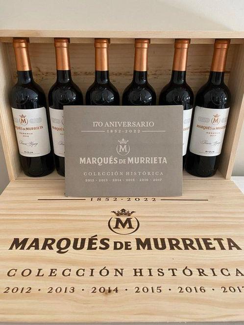 2012 - 2017 Marqués de Murrieta Finca Ygay 170 Aniversario, Verzamelen, Wijnen