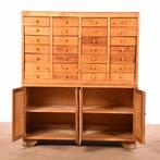 Grand meuble industriel à tiroirs marron | Commode vintage