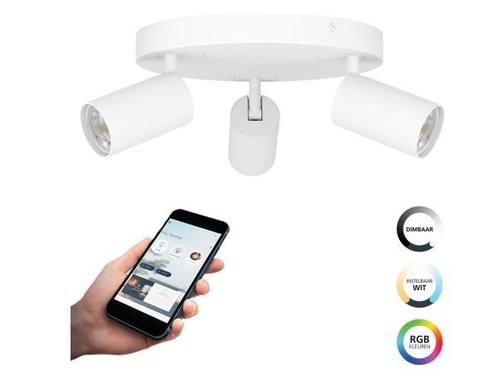Veiling - EGLO connect.z Telimbela-Z smart spot GU10 25 cm w, Huis en Inrichting, Lampen | Spots, Gebruikt