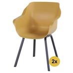 2x Sophie Element dining tuinstoel curry yellow Hartman