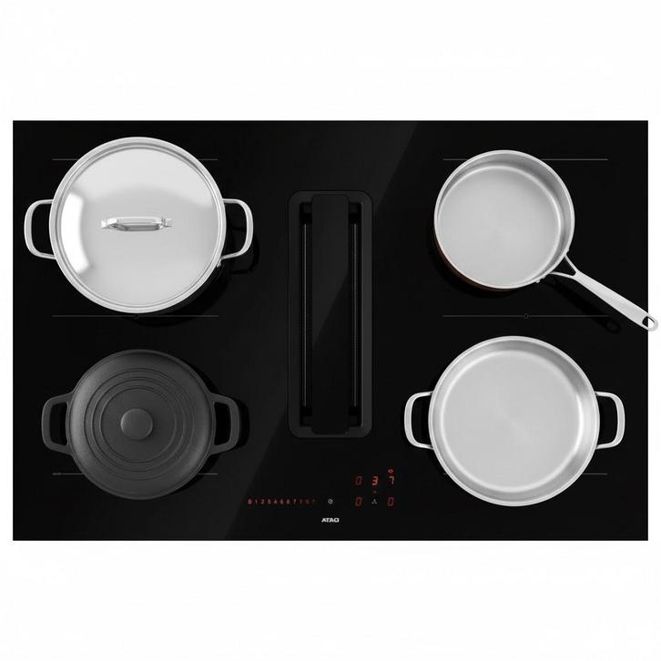 ATAG HIDD08471EVX Inductie kookplaat 80cm, Electroménager, Tables de cuisson, Envoi