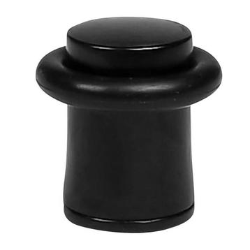 Metalen deurstopper met rubberen ring, zwart (2.7 cm diamet beschikbaar voor biedingen