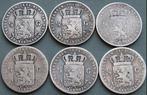Pays-Bas. Willem ll en Willem lll. 6 x ½ gulden: