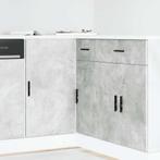 vidaXL Keuken onderkast Lyon bewerkt hout betongrijs, Huis en Inrichting, Verzenden, Nieuw
