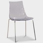 Calligaris Ice kantinestoelen, transparant, 4-poot onderstel