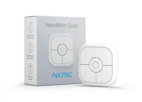 Aeotec NanoMote Quad Z-Wave Plus, Maison & Meubles, Lampes | Autre, Enlèvement ou Envoi