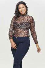 Shirt Only Carmakoma MESH leopard maat 46/48, Vêtements | Femmes, T-shirts, Verzenden