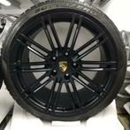 Porsche 991 4S/Boxster/Cayman 20” Turbo III zwart met banden, Banden en Velgen, Gebruikt, Personenwagen, 20 inch