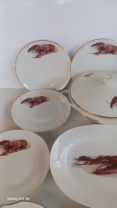 richard ginori - Tafelservies (15) - Kreeft - Porselein, Antiek en Kunst, Antiek | Meubels | Tafels
