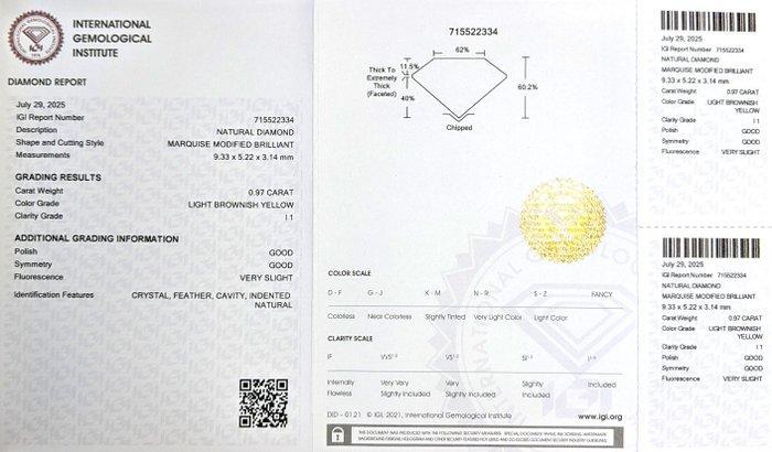 Zonder Minimumprijs - 1 pcs Diamant (Natuurlijk gekleurd) -, Handtassen en Accessoires, Edelstenen