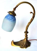 Lampe de table - Verre, Laiton, Antiquités & Art