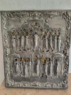 Icône - Mère de Dieu de Pokrov - Argent 875 (84 Zolotniki), Antiek en Kunst, Kunst | Niet-Westerse kunst