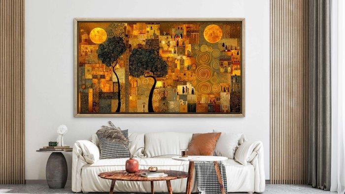 Mrs Art Prime - The Secret Garden in Van Gogh Style, Antiek en Kunst, Kunst | Schilderijen | Modern