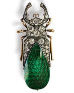 Broche - 14 karaat Geel goud, Imperiaal Russisch 56K Gold,