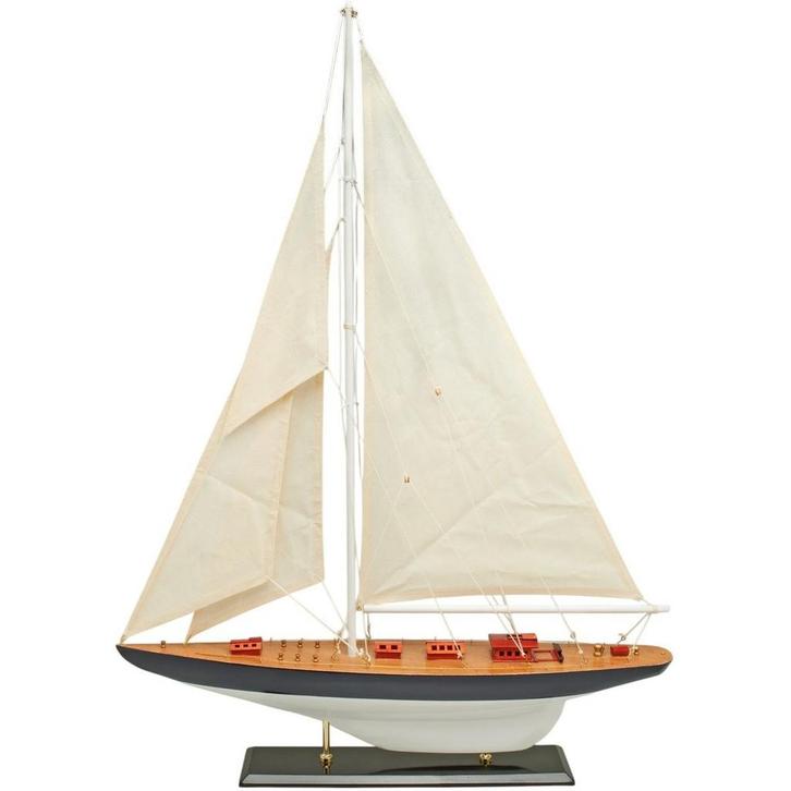 Zeilboot Model 65cm Donkerblauw, Hobby en Vrije tijd, Modelbouw | Boten en Schepen, Nieuw, Ophalen of Verzenden
