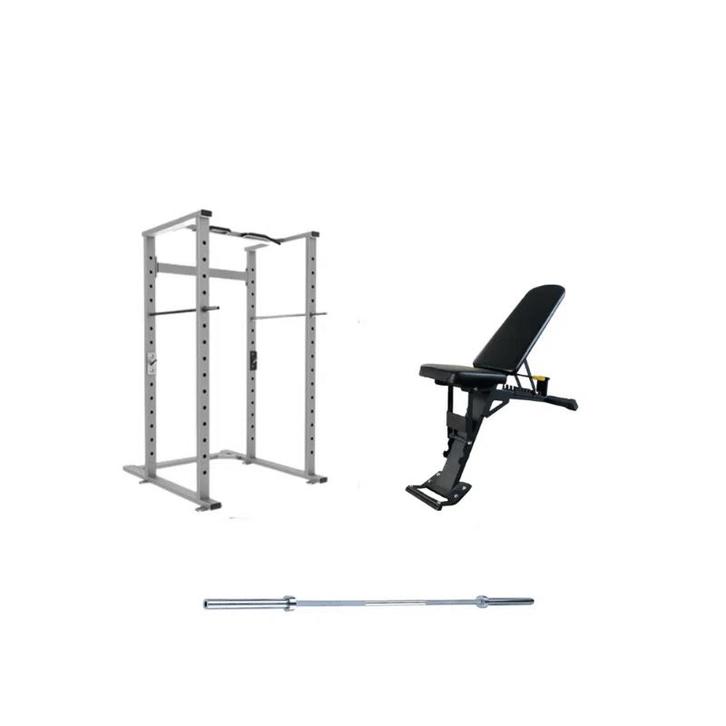 Gymfit - Volledig Home Hym Pakket - Power Cage - Adjustable, Sport en Fitness, Fitnessmaterialen, Nieuw, Ophalen of Verzenden