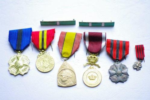Belgique - Médaille militaire - lot de 7 médailles Belges, Verzamelen, Militaria | Tweede Wereldoorlog