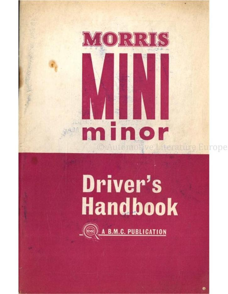 1965 MORRIS MINI MINOR INSTRUCTIEBOEKJE ENGELS, Autos : Divers, Modes d'emploi & Notices d'utilisation