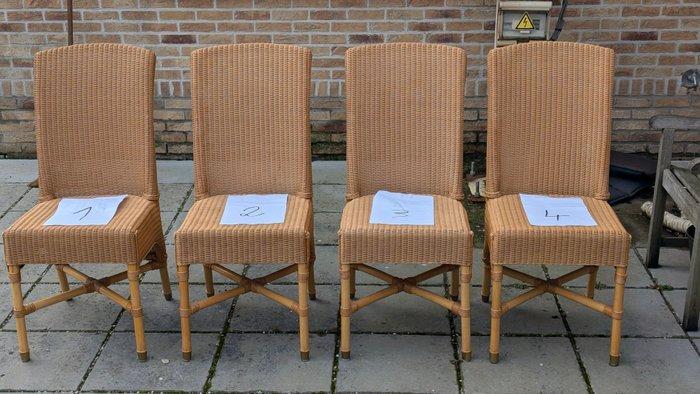 Vincent Sheppard - Eetkamerstoel (4) - Evoluties - Rattan,, Antiek en Kunst, Antiek | Meubels | Stoelen en Sofa's