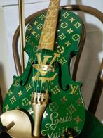 fp pop art - Louis Vuitton Violon 60 cm luxury green english, Antiek en Kunst, Kunst | Schilderijen | Modern