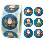 500 Kerst Stickers Op Rol - 2.5cm - Kerststickers -, Verzenden