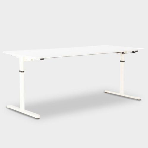 Drentea slingerbureau, wit blad, 180 x 80 cm, Huis en Inrichting, Bureaus, Gebruikt, Ophalen of Verzenden