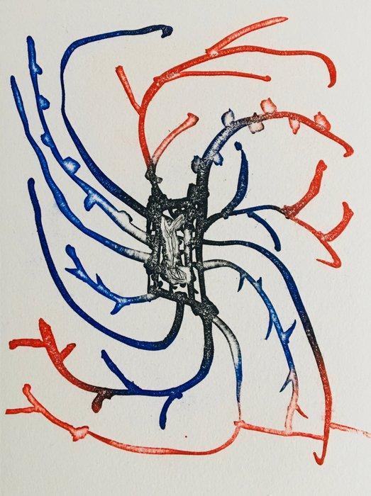 Pierre Alechinsky (1927) - Les nonnes grises - Eau-forte, Antiek en Kunst, Antiek | Overige Antiek