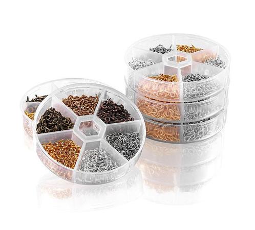 Set mini schroefoogjes (1800 stuks, 4x8 mm, mixkleuren, in, Doe-het-zelf en Bouw, Gereedschap | Overige machines, Nieuw, Verzenden