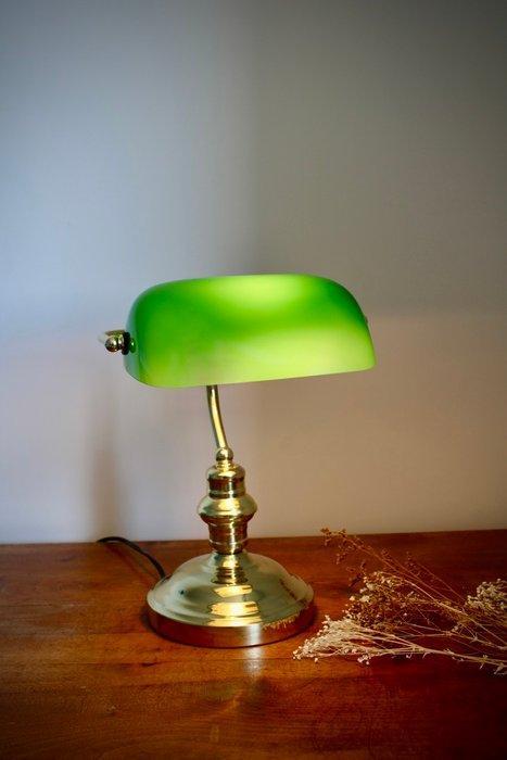 Bureaulamp - Opaline glas - Opaline notarislamp, Antiek en Kunst, Curiosa en Brocante