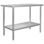 RVS Keukenwerktafel 120cm | Retour Deal | 40% Korting, Verzenden, Nieuw zonder verpakking, Inox Meubilair