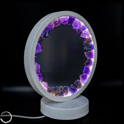 Cercle de lumière – Améthyste naturelle Une œuvre dart, Verzamelen, Mineralen en Fossielen