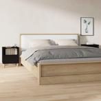 vidaXL Nachtkastjes 2 st 40x35x50 cm zwart, Huis en Inrichting, Slaapkamer | Nachtkastjes, Verzenden, Nieuw