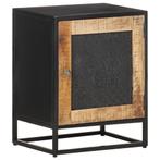 vidaXL Nachtkastje 40x30x50 cm ruw mangohout, Huis en Inrichting, Slaapkamer | Nachtkastjes, Verzenden, Nieuw