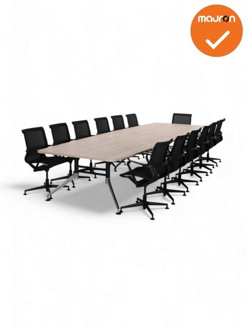 Grote vergadertafel - bootvormig SIGN - 440x140 cm - NIEUW, Zakelijke goederen, Kantoor en Winkelinrichting | Kantoormeubilair en Inrichting