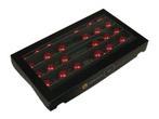 Kerstballen 4 cm. op lange draad rood glans mat doos 30st, Nieuw