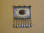 ANTIEK ZILVEREN HANGER - Zilver - Agaat of Carneool -