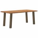 vidaXL Eettafel rechthoekig 180x90x74 cm massief eikenhout, Huis en Inrichting, Tafels | Eettafels, Verzenden, Nieuw