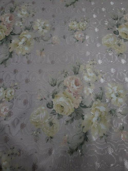 Wonderlijk bloemrijk Moiré-garen in San Leucio-stijl, Antiek en Kunst, Antiek | Tapijten, Tafelkleden en Textiel