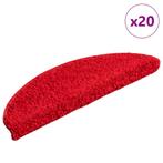 vidaXL Trapmatten 20 st 56x17x3 cm Rood Halfrond, Verzenden, Nieuw