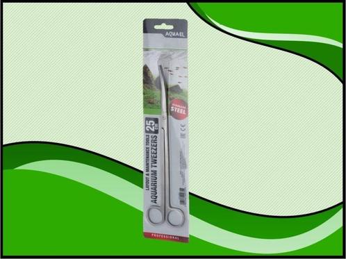 Aquael RVS Plantenschaar curved 25cm (Aquascape tools), Dieren en Toebehoren, Vissen | Aquaria en Toebehoren, Nieuw, Verzenden
