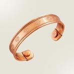 Koperen gezondheids-klemarmband 7 Chakras met 2 magneten, Ophalen of Verzenden