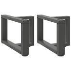 vidaXL Salontafelpoten 2 st T-vormig 40x25x(30-31) cm staal, Huis en Inrichting, Tafelonderdelen, Verzenden, Nieuw