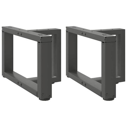 vidaXL Salontafelpoten 2 st T-vormig 40x25x(30-31) cm staal, Huis en Inrichting, Tafelonderdelen, Nieuw, Verzenden