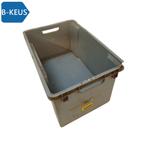 Nestbare stapelbak 60x40x30cm grijs gebruikt B, Doe-het-zelf en Bouw, Ophalen of Verzenden, Nieuw