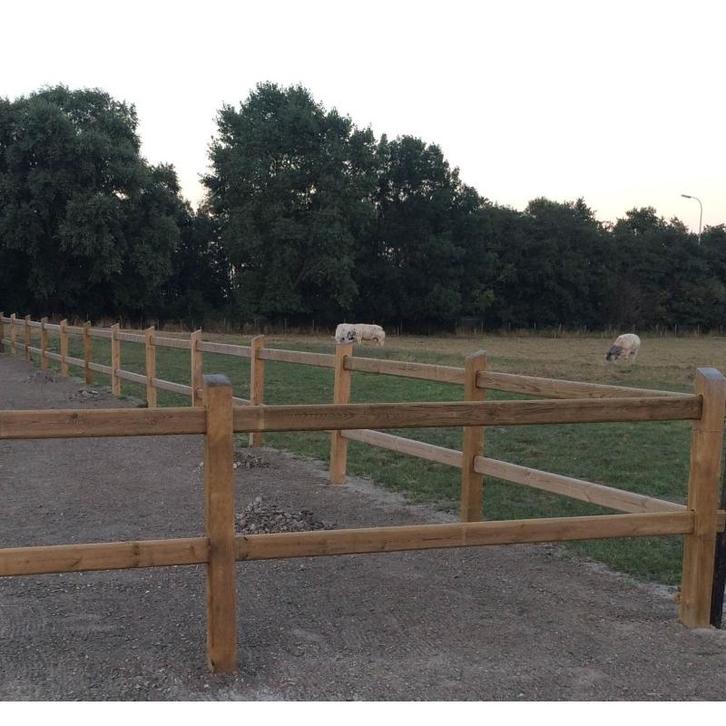 Westminster weidepaal in hout met schuine vlakke bovenkant, Dieren en Toebehoren, Stalling en Weidegang