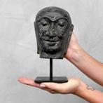 Beeld, NO RESERVE PRICE - Javanese Budha Head on a custom, Antiquités & Art, Art | Objets design