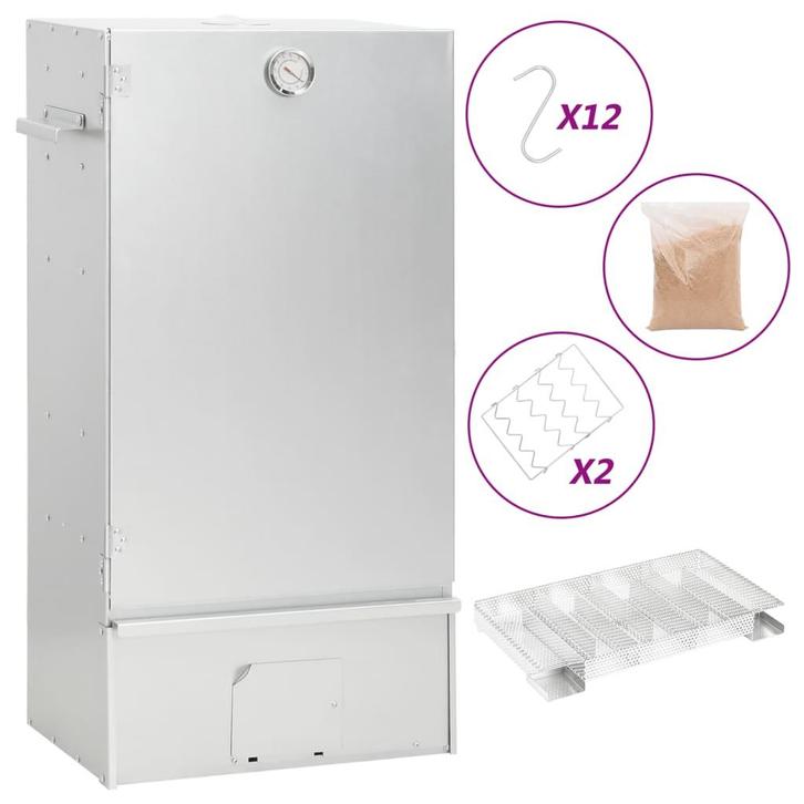 vidaXL BBQ-rookoven met koude rookgenerator gegalvaniseerd, Elektronische apparatuur, Overige elektronische apparatuur, Nieuw