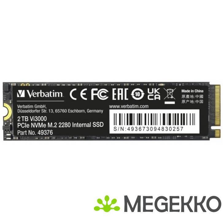 Verbatim Vi3000 2TB M.2 SSD, Computers en Software, Harde schijven, Nieuw, Verzenden