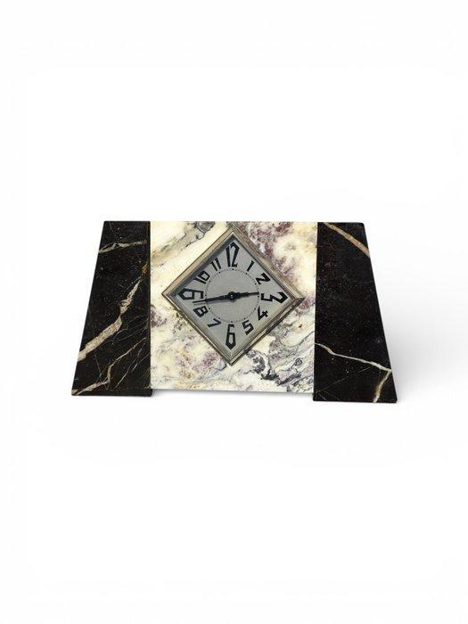 Klok - Art Deco Marmer, Messing, Metaal - 1920-1930 - pendel, Antiek en Kunst, Kunst | Designobjecten